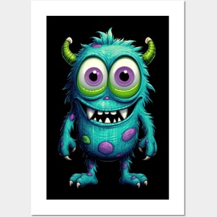 Cute Little Monster Posters and Art